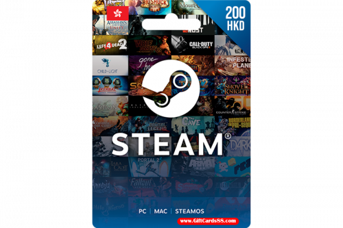 Steam 200 HKD (25.6 USD)